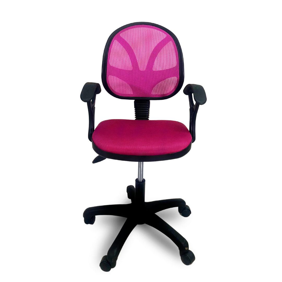 Fileli Sekreter Kırmızı Ofis Çalışma Sandalyesi & Koltuğu